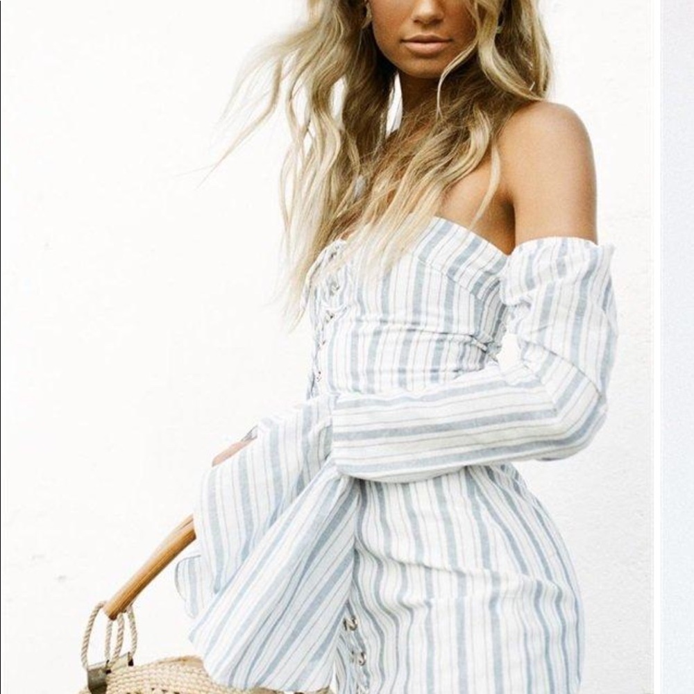 Soleil Lace Up Dress Sabo Skirt brand.